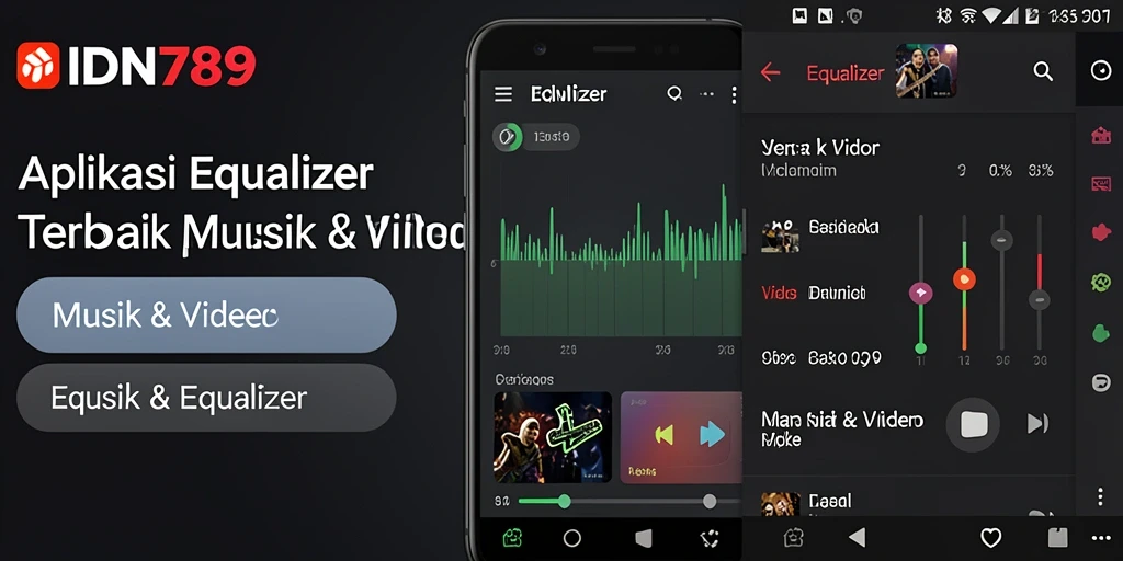 Antarmuka IDN789 menampilkan kontrol Equalizer yang mudah digunakan.