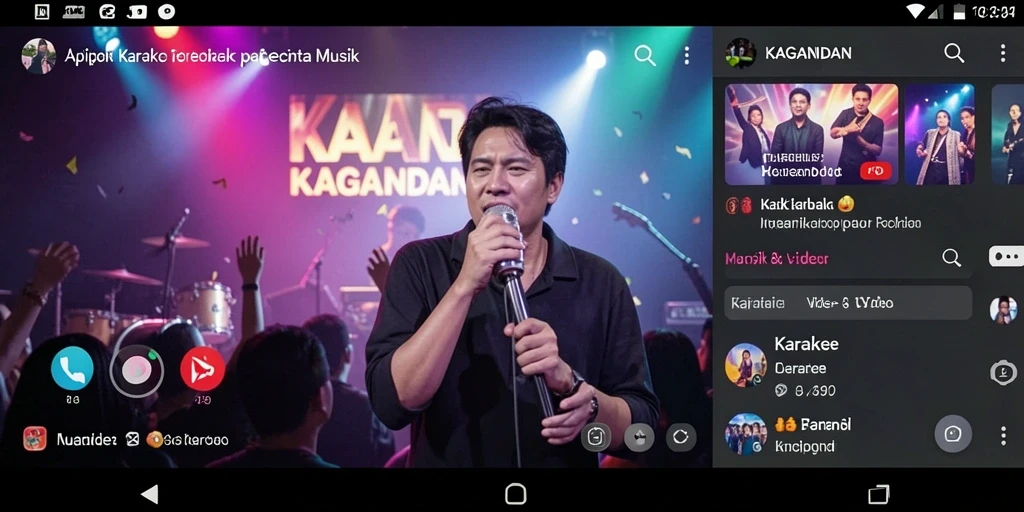 Antarmuka KAGANDAN yang user-friendly untuk karaoke.