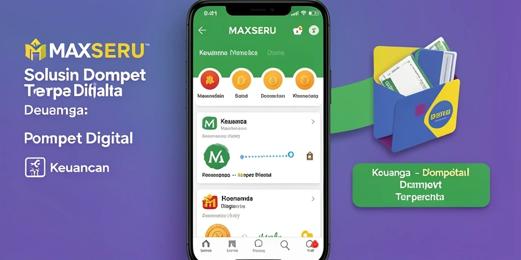 Antarmuka pengguna MAXSERU yang modern dan fungsional.