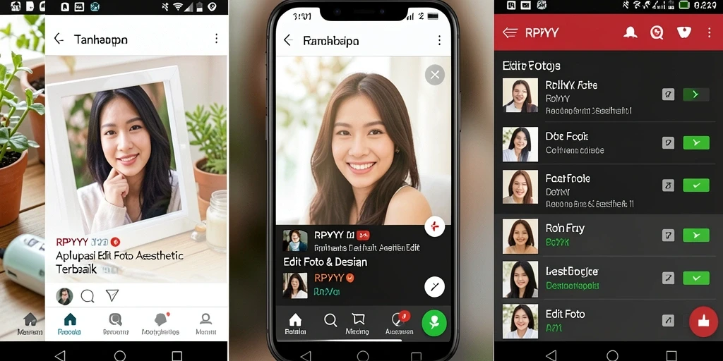 Antarmuka RPYYY untuk Edit Foto Aesthetic yang memukau.