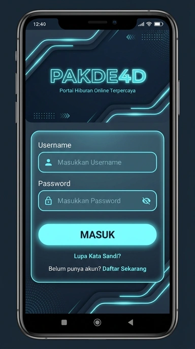 Masuk Akun pakde4d untuk Pengguna Android